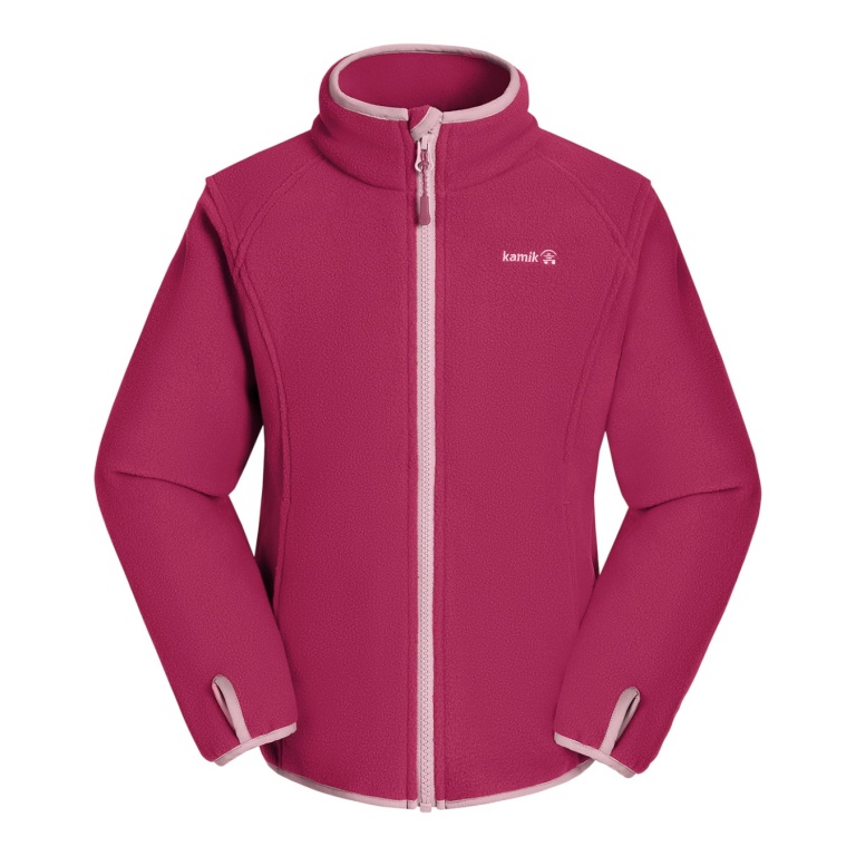 Kamik Fleece Jacket Linnea (warm) fuchsia/pink girls